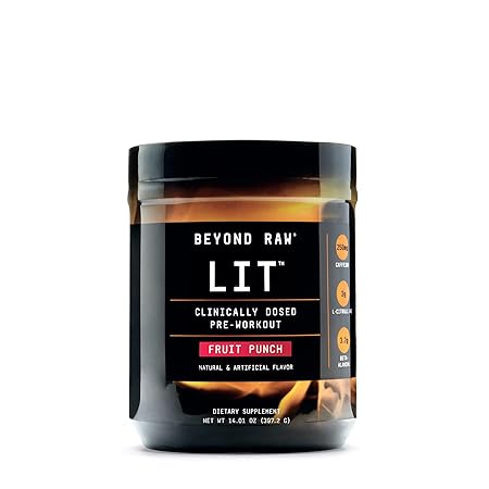 Gnc Beyond Raw Lit Pre Workout With Caffeine Beta Alanine And N O Support Fruit Punch Amazon In Health Personal Care