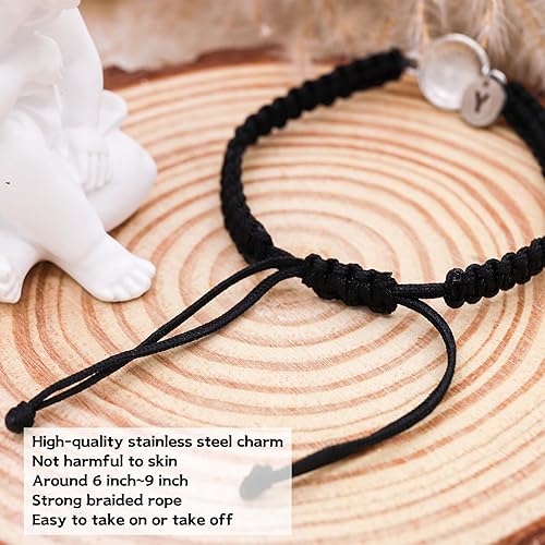 Miniatura 5 de GIFT4U Pulseras de sóftbol para niñas Pulseras iniciales chapadas en oro blanco de 14 quilates Regalos de sóftbol Regalos de sóftbol para niñas