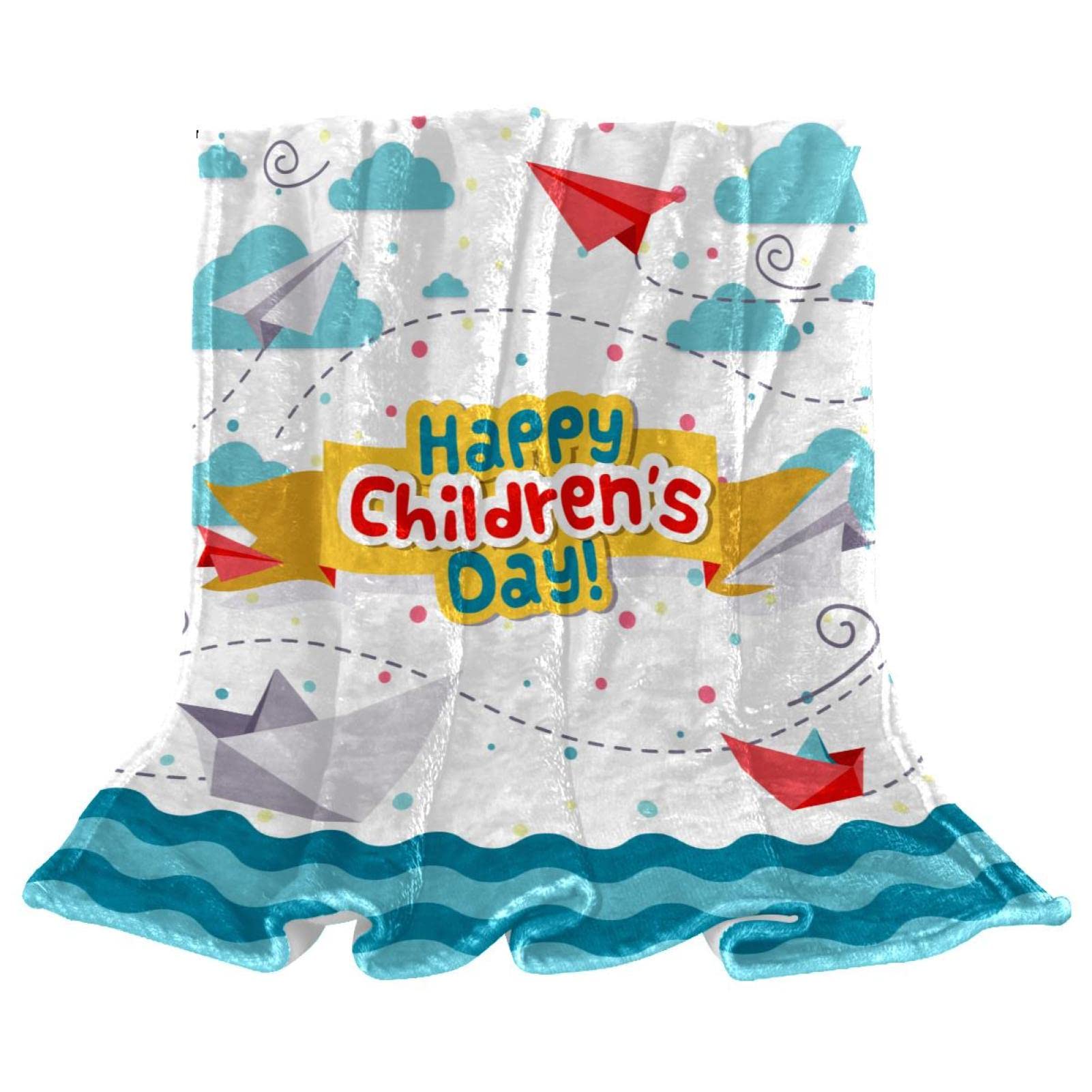Couverture de lit douillette TBOUOBT pour chambre enfant cocooning