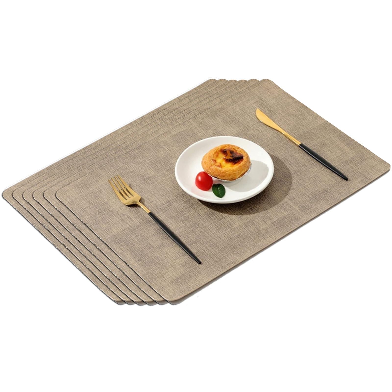 Decoración de Mesa, manteles Individuales, Mantel Individual de Cocina y Comedor de Doble Cara de Piel sintética, Lavable e Impermeable, fácil de Limpiar.