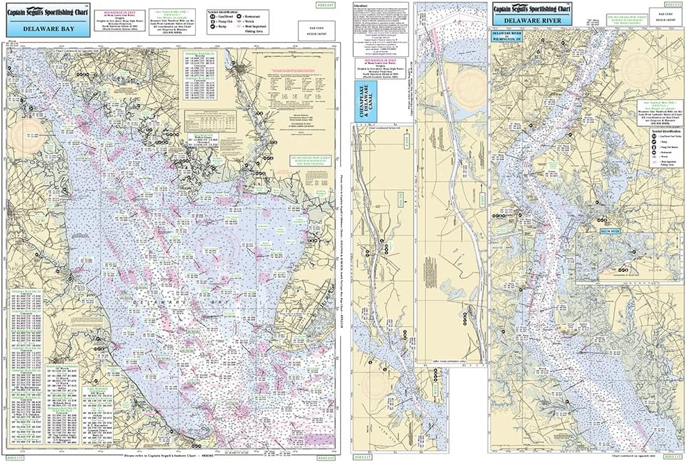 Captain Segull's Nearshore Delaware Bay Nautical Chart