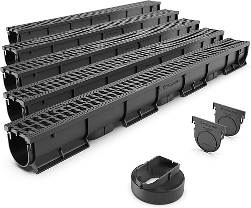 Vodaland - Sistema de drenaje de trinchera de 3 pulgadas con salida (5)