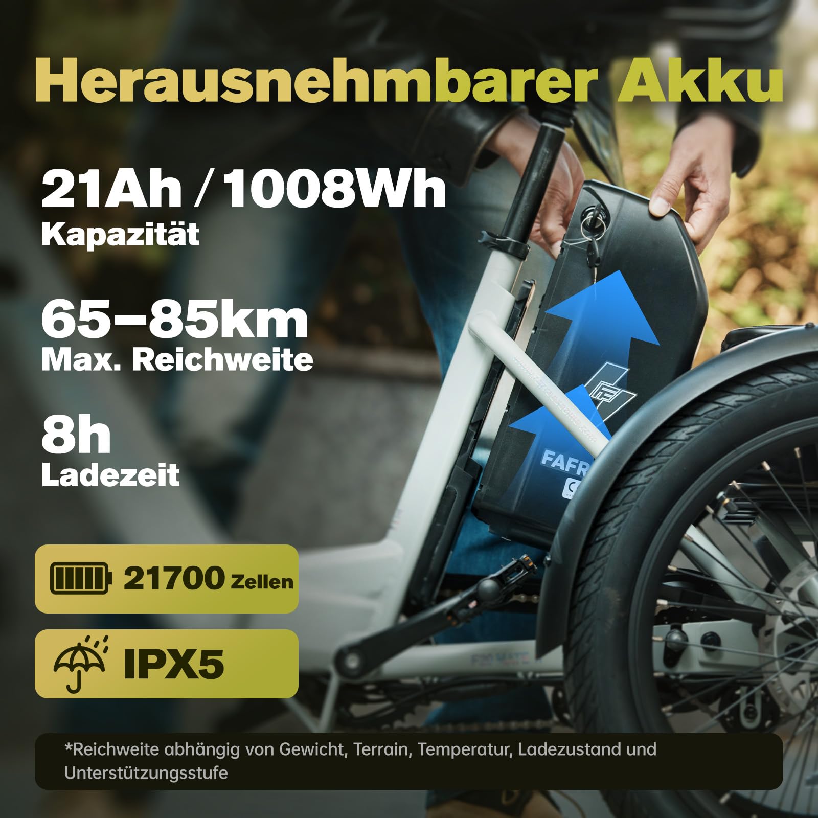 Fafrees F20 Mate E Bike - Triciclo per adulti, 48 V, omologazione ufficiale, bicicletta elettrica da uomo e donna, 3 ruote 65 N.m, triciclo elettrico da 20 pollici, 180 kg2