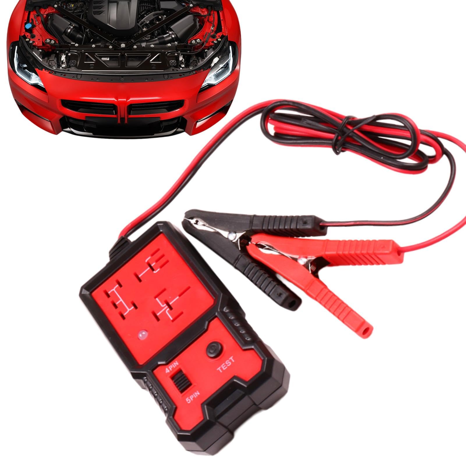 Tester relè per auto, strumento diagnostico relè automatico | Tester per relè per auto portatile | Kit di test Buddy Pro per relè diagnostici Tester di carico automobilistico Tester per altern