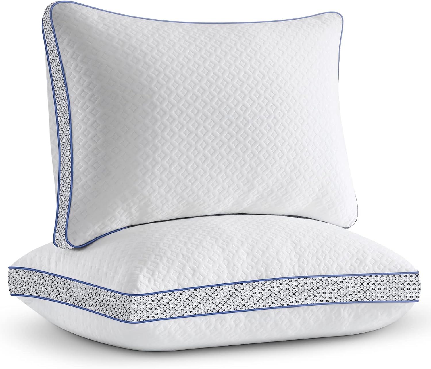 BedStory Pillows King Size 2 Pack, Cooling GelInfused Shredded Memory