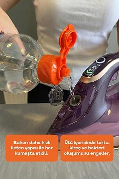 Zahmetsiz, Kolay ve Hızlı Ütüleme 2 Adet 500 ml - Ütü, Buhar Kazanlı Ütü ve Kırışık Giderici Ütüler Için | Zahmetsiz, Kolay ve Hızlı Ütüleme | %0 Kimyasal