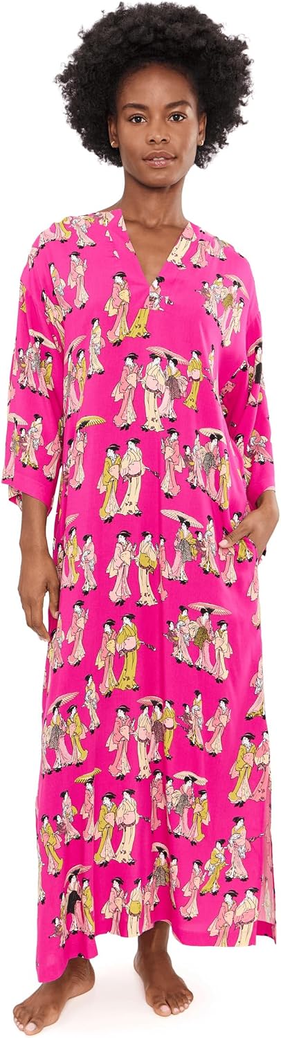 N by Natori Geisha Challis Mandarin Caftan