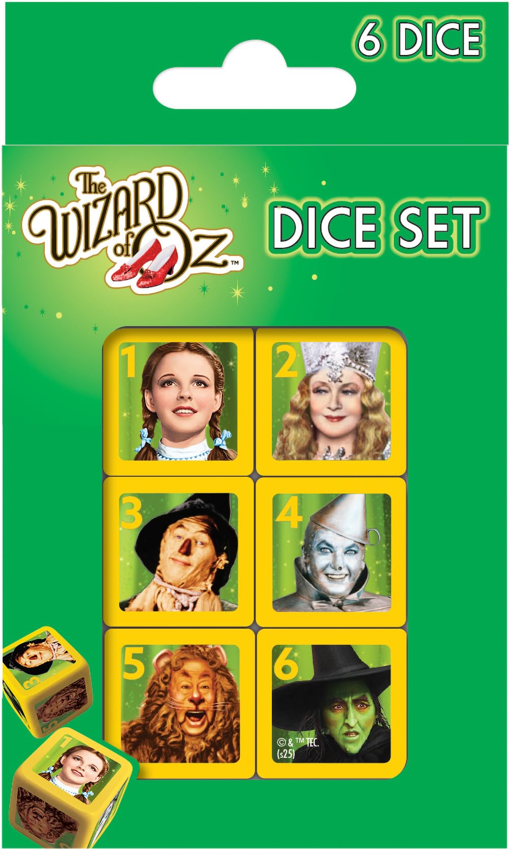 Amazon.com: MasterPieces Adult Dice Set - Wizard of Oz 6 Piece