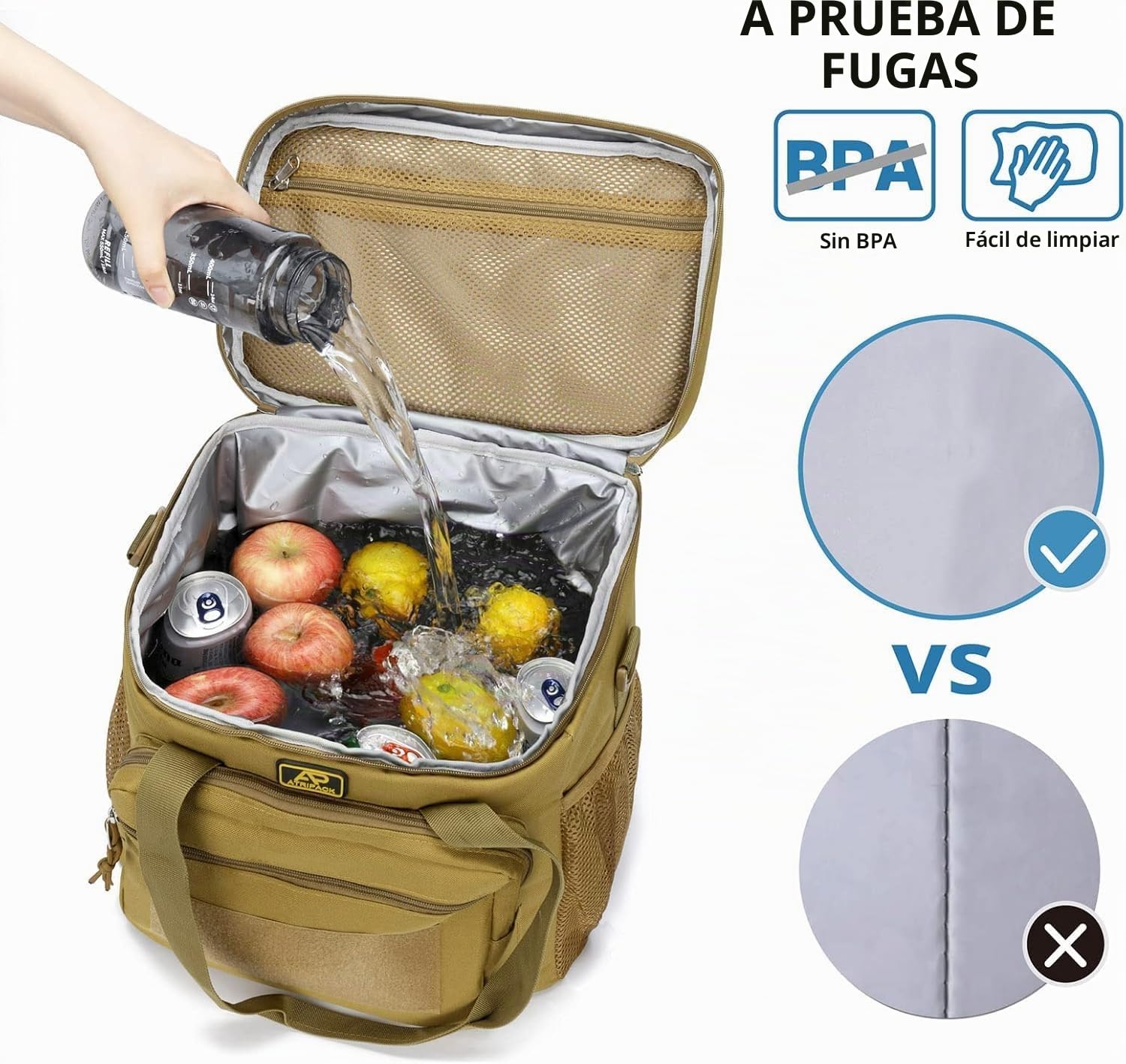 Fiambrera para Hombre, Bolsa Táctica 22L Almuerzo para El Trabajo