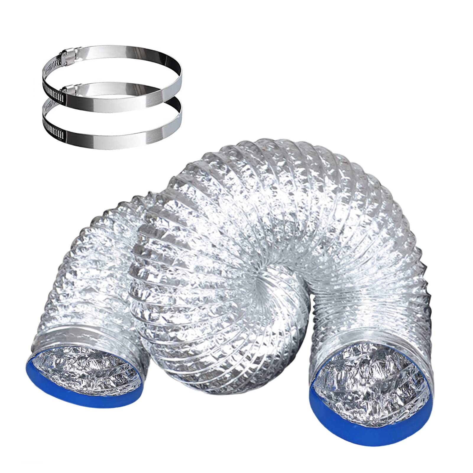 Buy Vent Hose 6 Inches &16 Feet Flexible Duct Ventilation Aluminum Hose