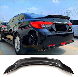 Mark X Spoiler Compatible for Toyota Reiz Rear Wing 2010 to 2017 Glossy Black Tail Fin Accessories(Carbon Paint)
