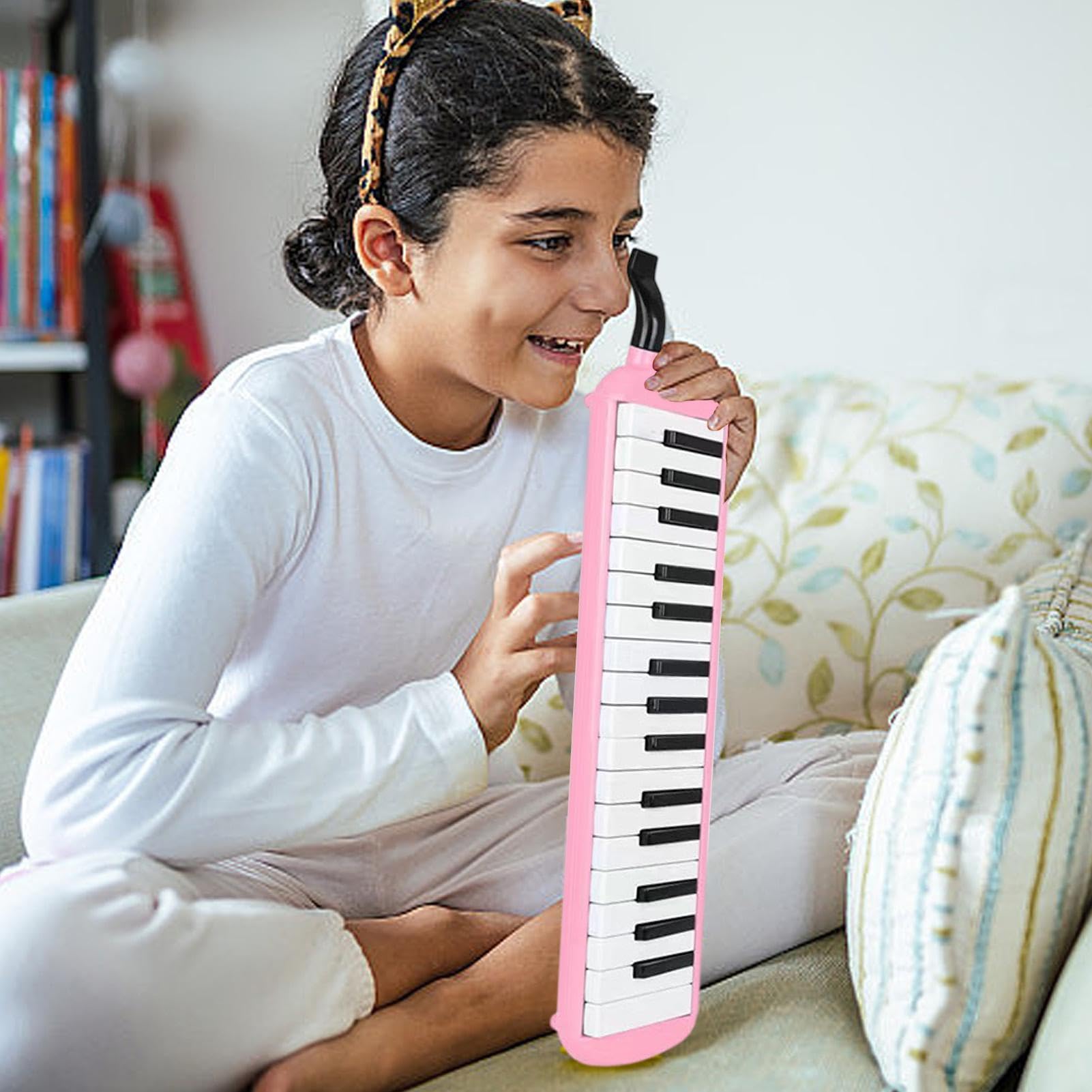 Melodica Pianica Tube – Talk Box Instrument de piano à air avec double tubes – Instrument de conversation sûr, mélodica, bouche stable pour débutants