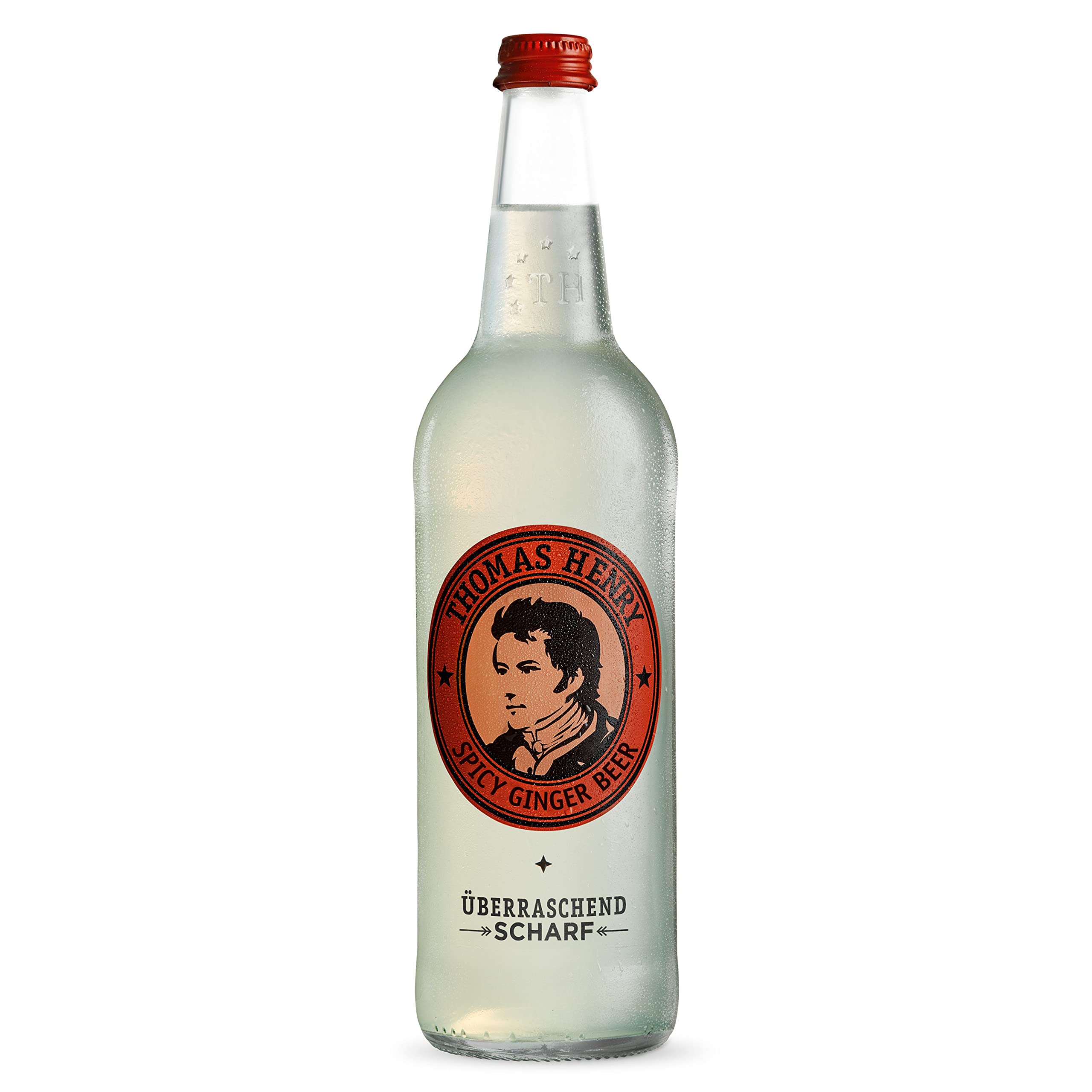 Thomas Henry Spicy Ginger Beer – sorprendentemente afilado – (3 x 0,75 l de cristal MW) – Juego de 3 limonadas de jengibre para mezclar tus bebidas y cócteles como Moscow Mule con Vodka & Co.