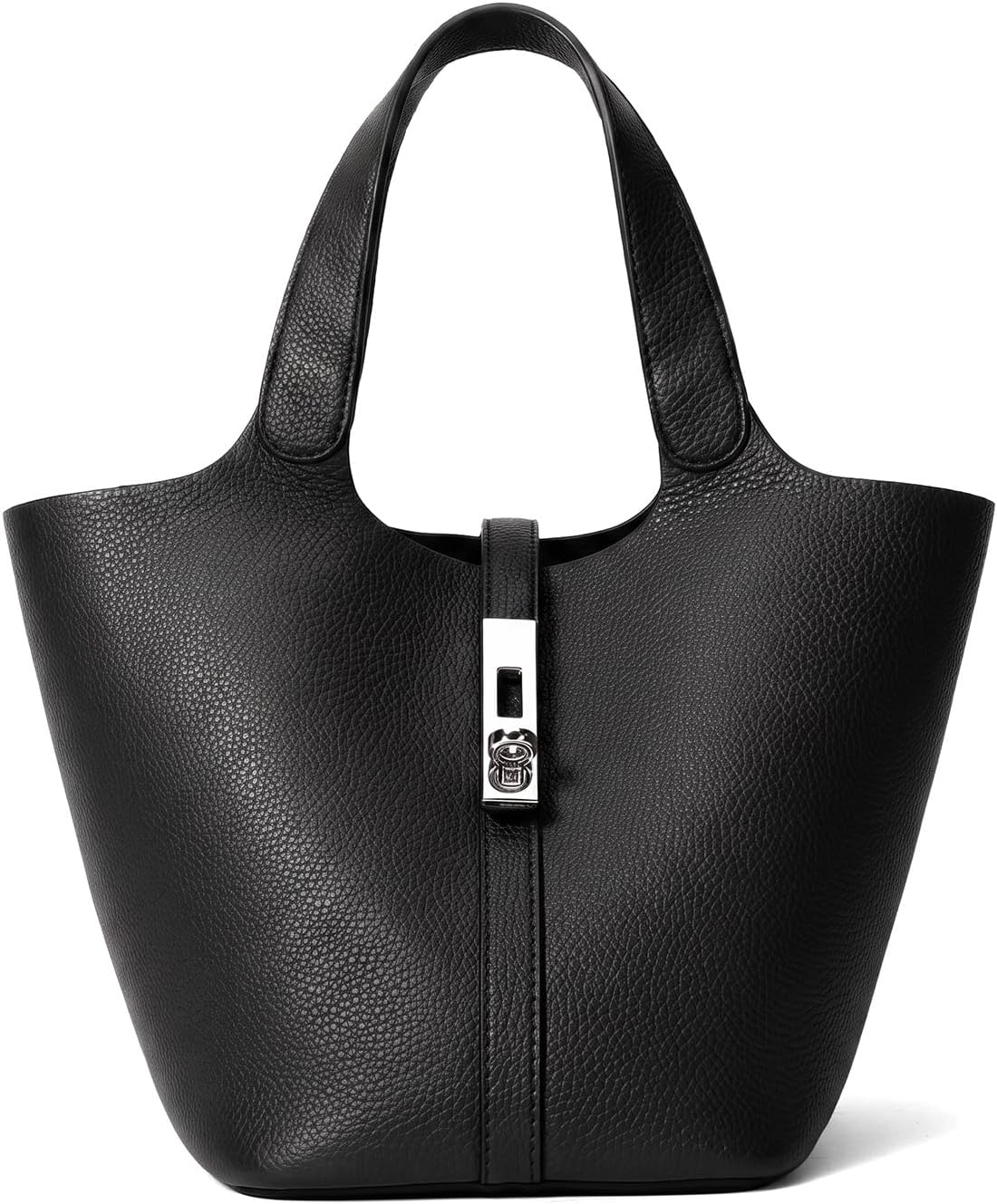 Tote Bag for Women Vegan Leather Bucket Purse for Women Top Handle Handbag Shoulder Bag with Detachable Small Purse