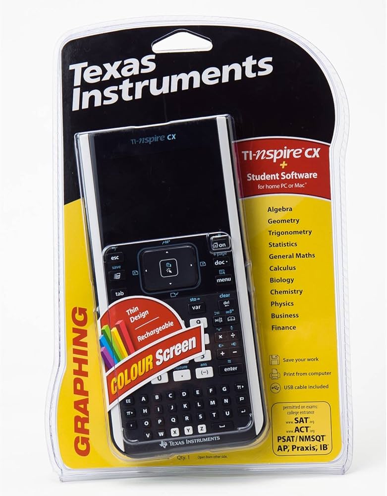 TI-nspire cx / グラフ電卓 / 電卓 Amazon | Texas Instruments TI-Nspire CX Handheld グラフ電卓