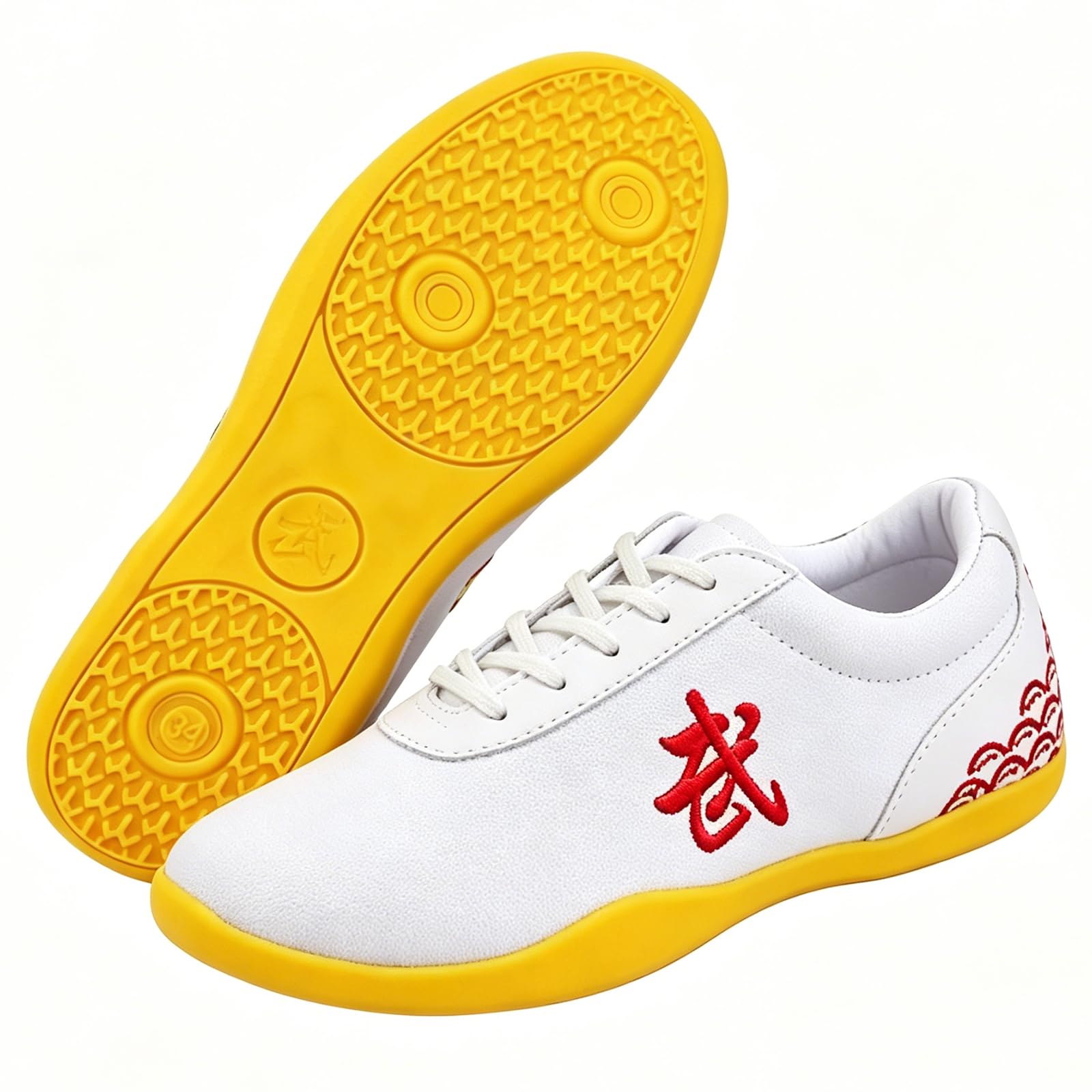 Zapatillas de artes marciales de lona blanca talla 36 con fondo blando antideslizante