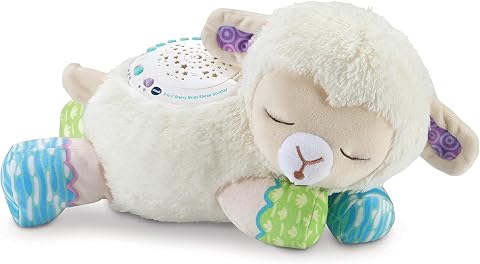 VTech Baby 3-in-1 Starry Skies Sheep Soother, Soft Toy for Babies with Night Light Projector, Nature Sounds, White Noise & Songs, Gift for Babies 0, 3, 6, 12 months +, English Version