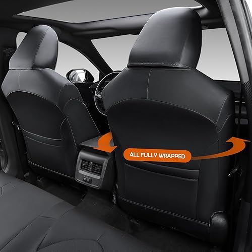 Miniatura 9 de PTYYDS Fundas de asiento compatibles con fundas de asiento de Toyota Camry 2018-2024, juego completo de protectores de repuesto para Toyota Camry