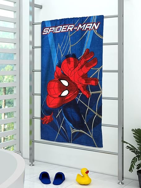 Athom Living Marvel Blue 350 GSM 100% Cotton Kids Bath Towel 60x120 cm