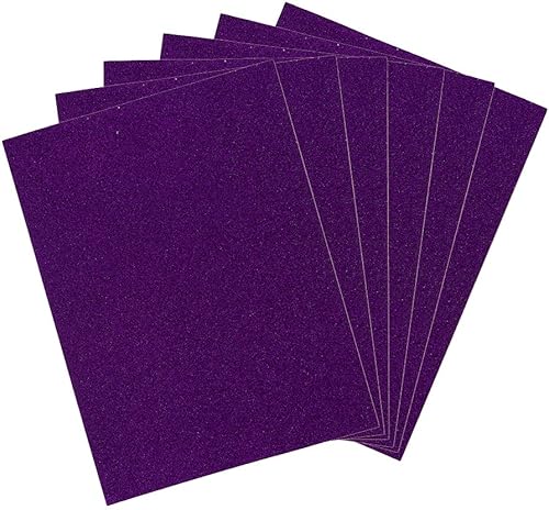 Miniatura 9 de Mega Artesanía 6pcs metálico Espuma EVA Hojas 9 x 12  Sparkly Glitter Blanco papeles con adhesivas Smooth Back  para álbumes de recortes Arts