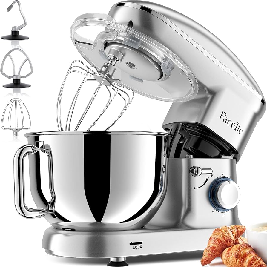 Amazon.com: Facelle Stand Mixer, Electric Kitchen Mixer, 6
