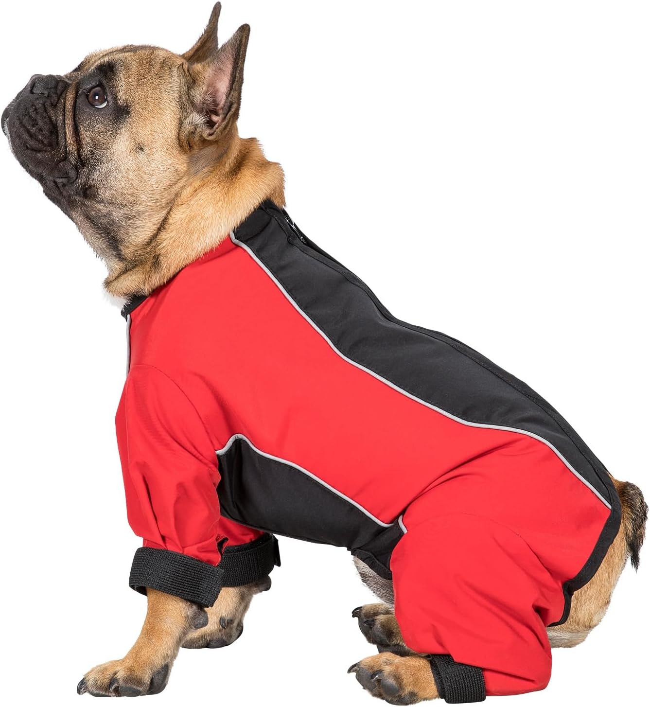 Trespaws Water Resistant Dog Rain Coat Anti Snowball Reflective Trims Tia