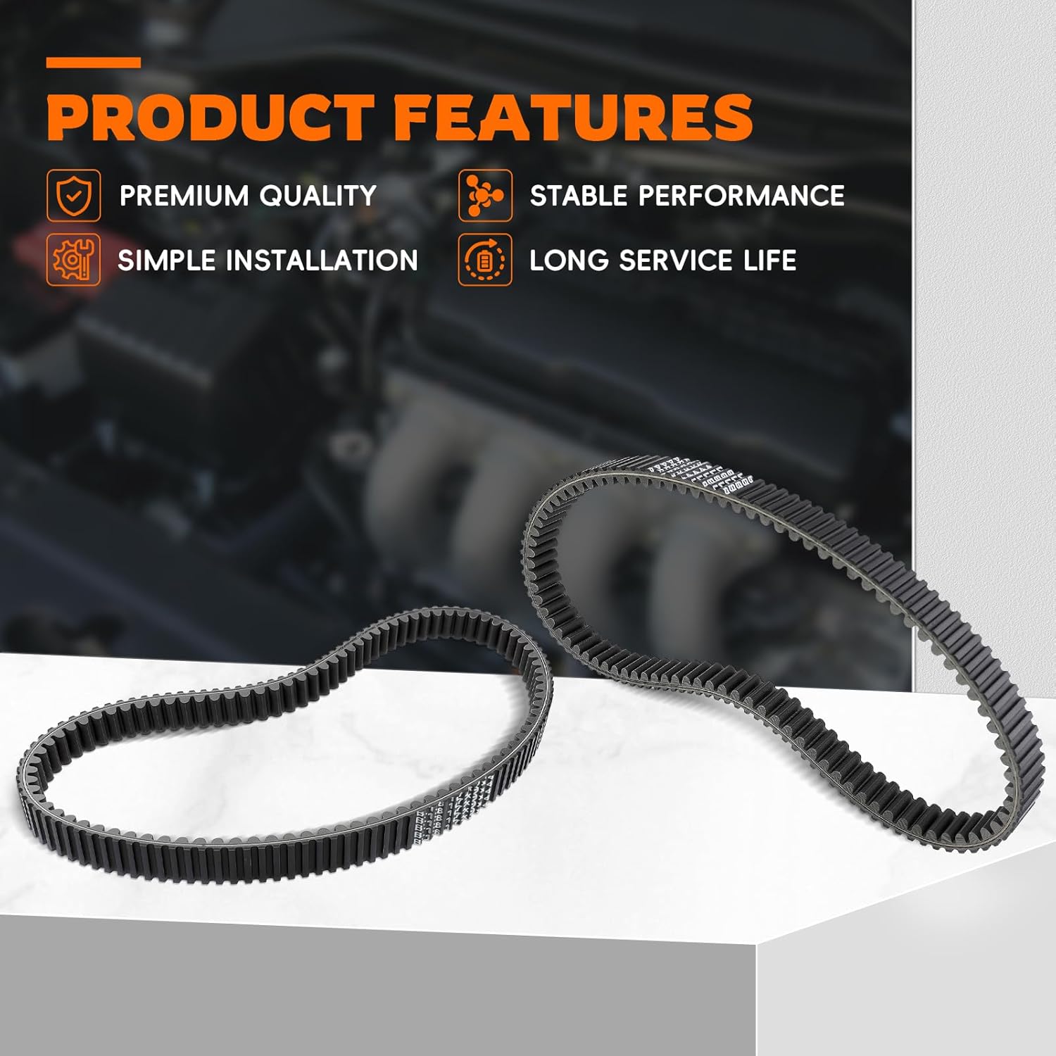 Drive Belt for Kawasaki 59011-1077 for Mule 3000 3010 4000 4010 KAF620 4x4 UTV, for kawasaki mule drive belt