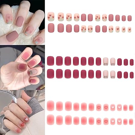 Amazon Niuaniua つけ爪 かわいい ネイルチップ ファッション ネイル つけ爪 デザイン ハンド 流行ネイルシート ヌードピンクマット ローズレッド ラウンドチップ ファッション ネイル 72枚入り 12サイズ Niuaniua ネイルチップ 通販 Amazon Niuaniua つけ爪 かわいい ネイルチップ ファッション ネイル つけ爪 デザイン ハンド 流行ネイルシート ヌードピンクマット ローズレッド ラウンドチップ ファッション ネイル 72枚入り 12サイズ Niuaniua ネイルチップ 通販