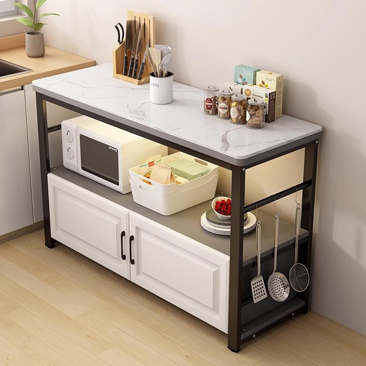 EMYJAY Kitchen Organizer Shelf, Freestanding Storage