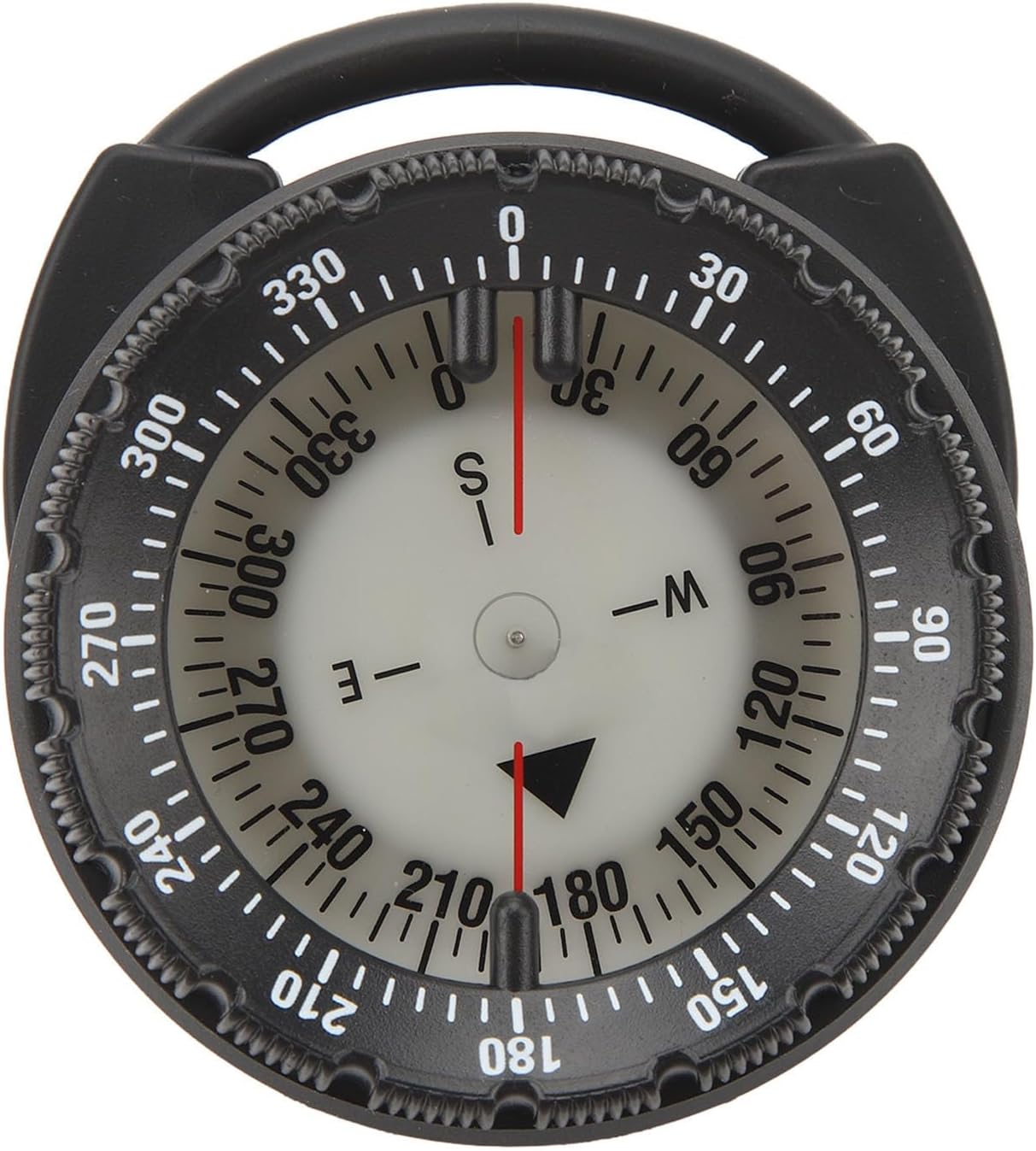 Underwater Diving Compass 50M,Magnetic Small Dive Compass Luminous,Waterproof Pipe Clamp Compass for Scuba Water Sports