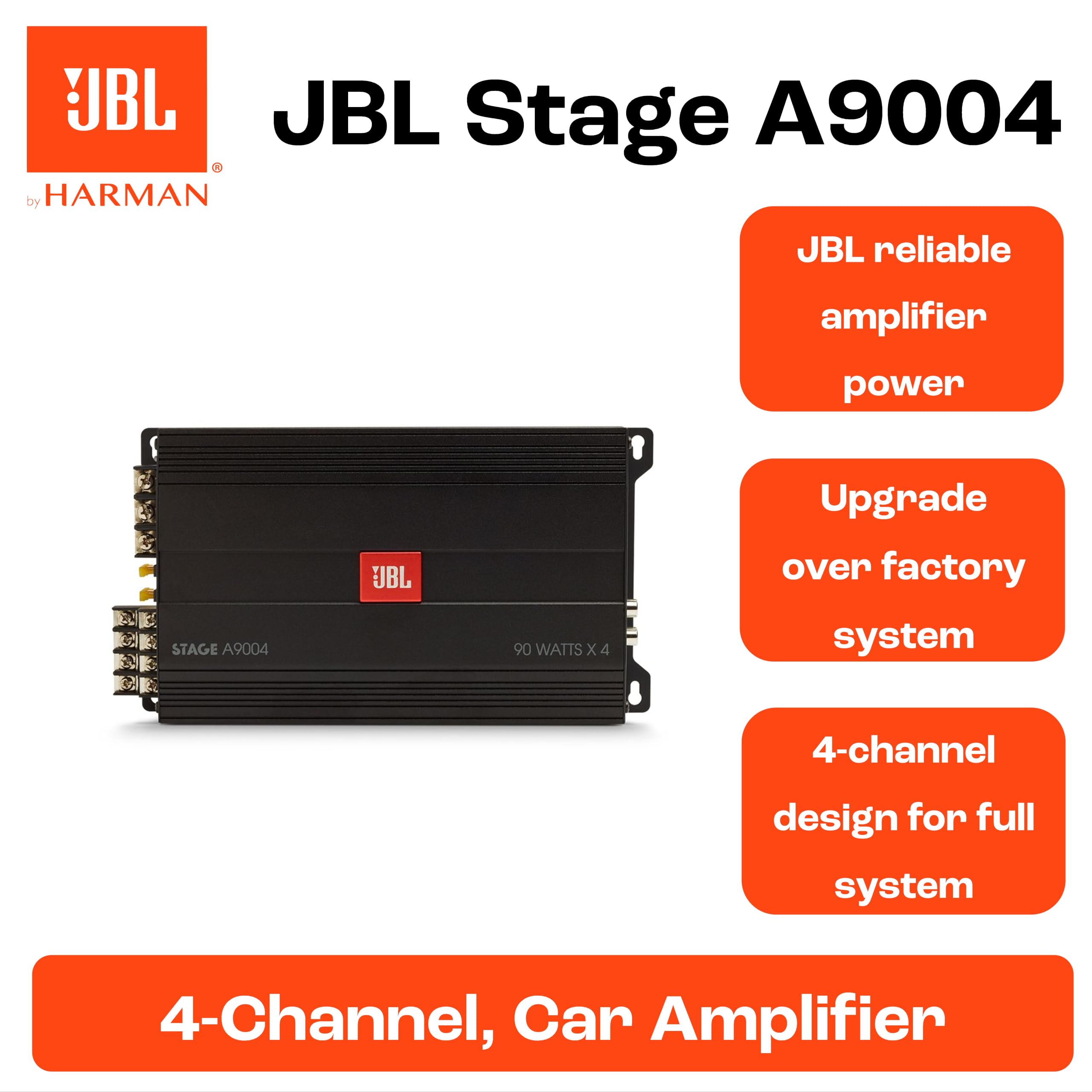 Harman JBL STAGE A9004 Car Amplifier Four Channel MAX 1200w AB