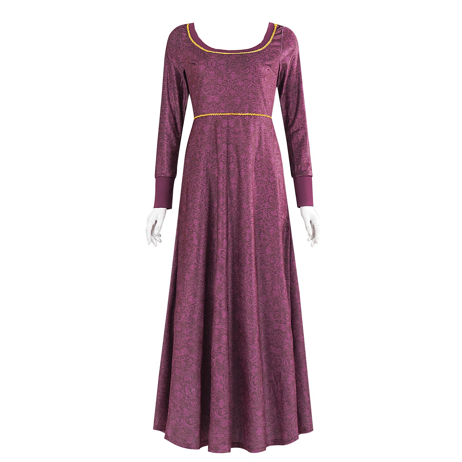 Zidade Adult Ugly Step Sister Costume Women Purple Dress Ugly Sister Costume Halloween Outfit (purple, XS) Clothing, Shoes & Accessories