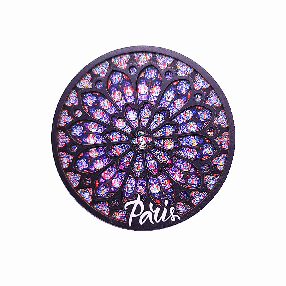 Muyu Magnet Notre Dame De Paris 3D France Fridge Magnet Travel Souvenir Gift Wood Craft Collection