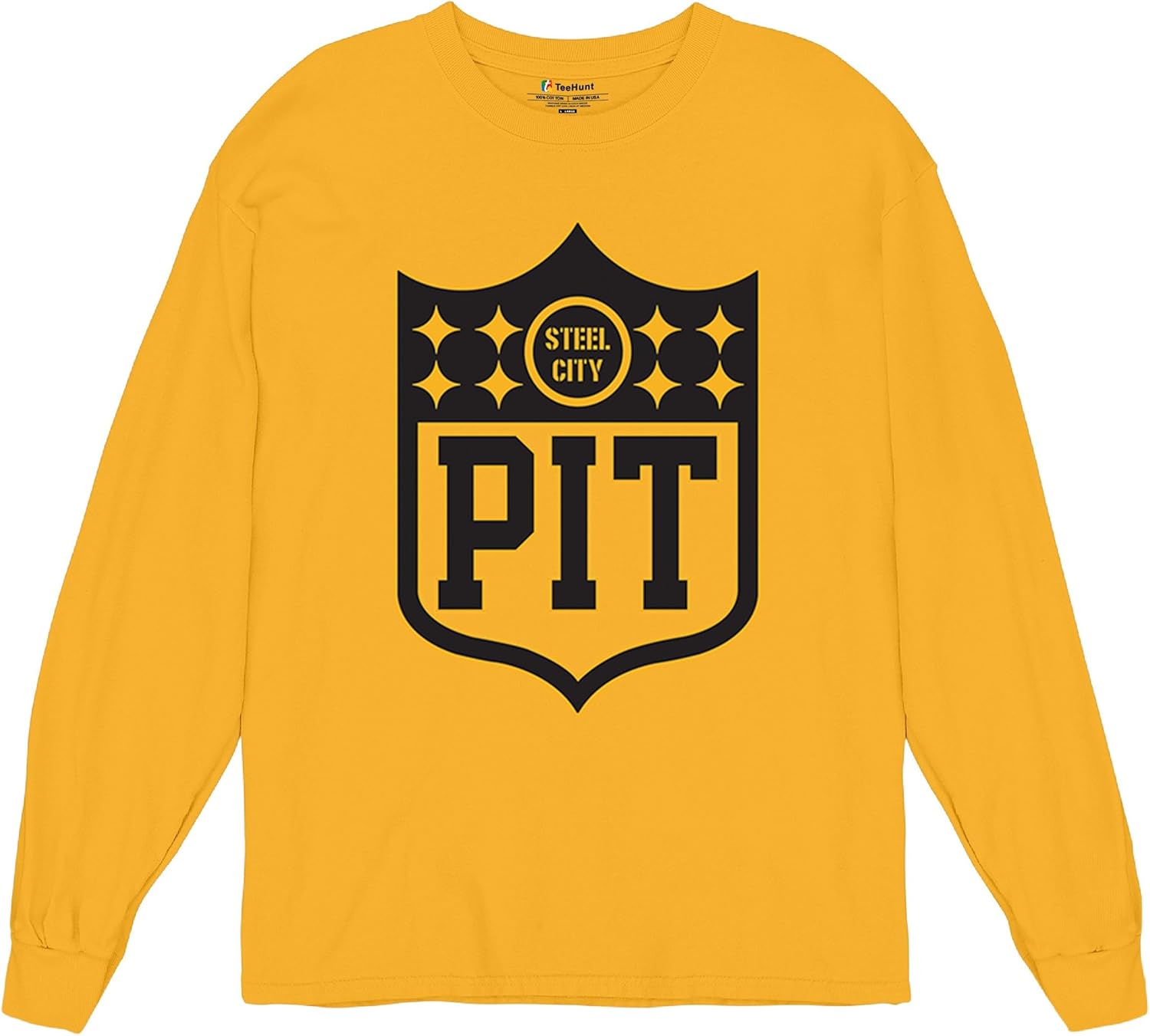 Tee Hunt Pittsburgh Shield Men's Graphic T-Shirts and Tank Tops - Image 4