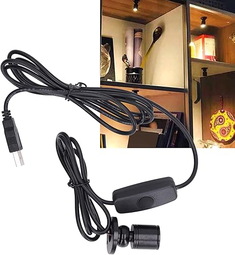 Miniatura 7 de Marhynchus Mini foco, mini focos de aluminio USB de 5 V regulables, foco LED para escaparate, gabinete de joyería, porche, kits de decoración de