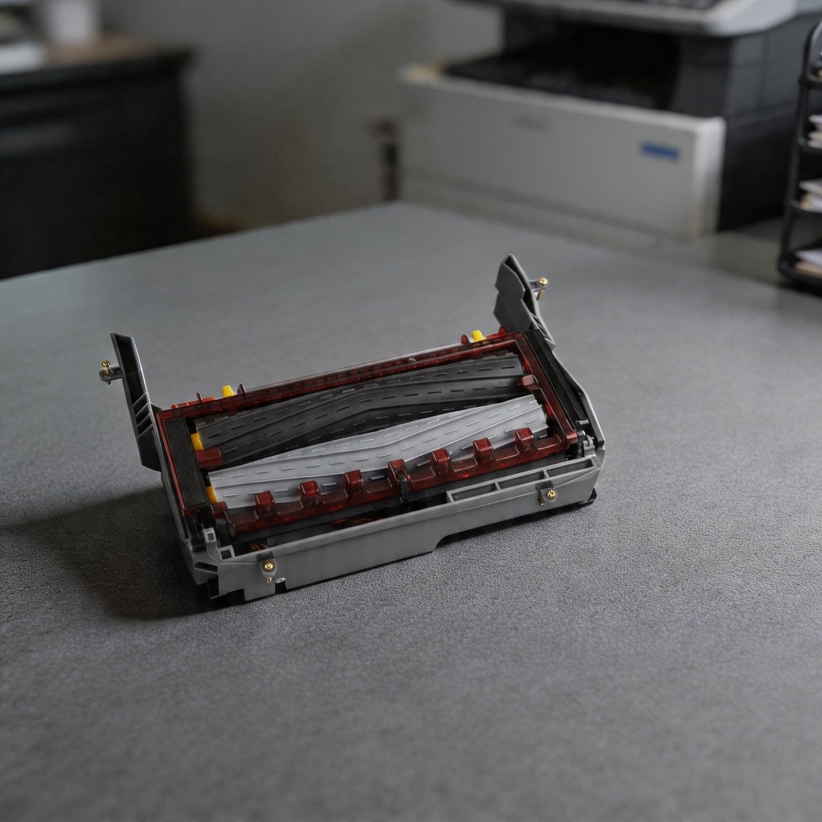 Módulo de cabezal de limpieza de cepillo de rodillo para Roomba 800 900 Series 870 880 980, reemplazo de marco de cepillo principal con diseño resistente al desgaste para alfombras y suelos duros