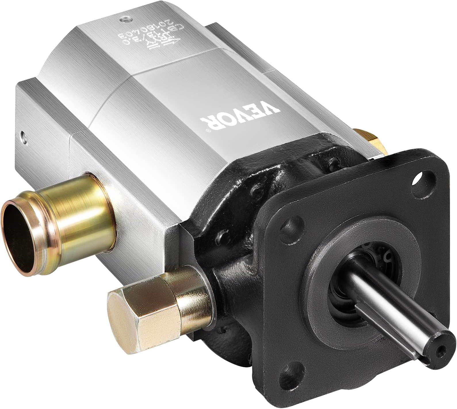 Bestauto Hydraulic Wood Splitter Pump 3000 PSI 2 Stage Log Splitter Pump 13 GPM, Hydraulic Gear Pump 3600 RPM Aluminum Log Splitter Pumps 1/8” Keyed Shaft for Gas Log Splitters/Hydraulic Power Units