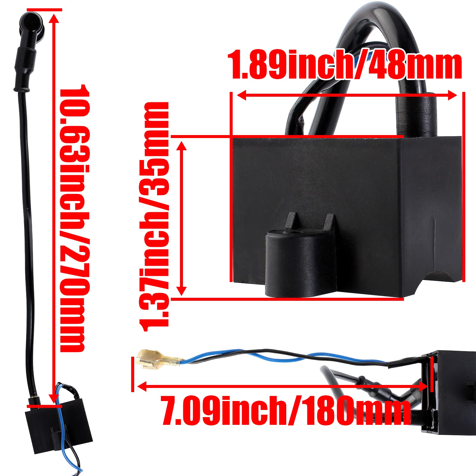 Amazon.co.jp: YOFMOO CDI 点火コイル磁気コイルスパークプラグ 49cc