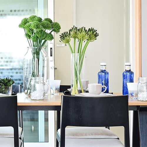 Miniatura 6 de Keketin - Jarrón cilíndrico de vidrio transparente de 12 pulgadas de alto, paquete de 3, florero para centros de mesa, decoración, recuerdos de boda