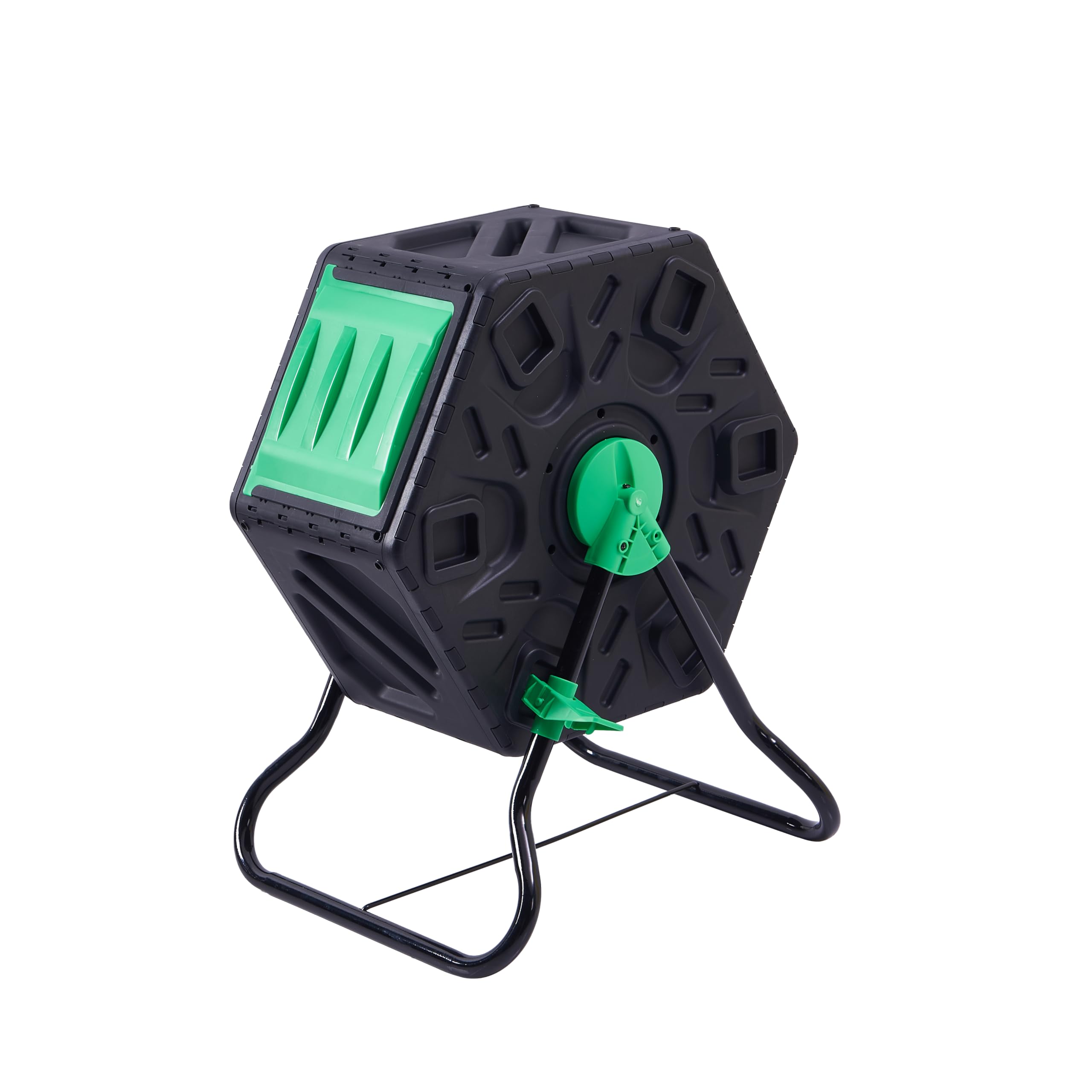 Lanco - Secchio per concimare 60 litri. Contenitore per compostaggio per produrre fertilizzante. Per l’accelerazione del compostaggio e la sostenibilità ambientale. Colore nero.