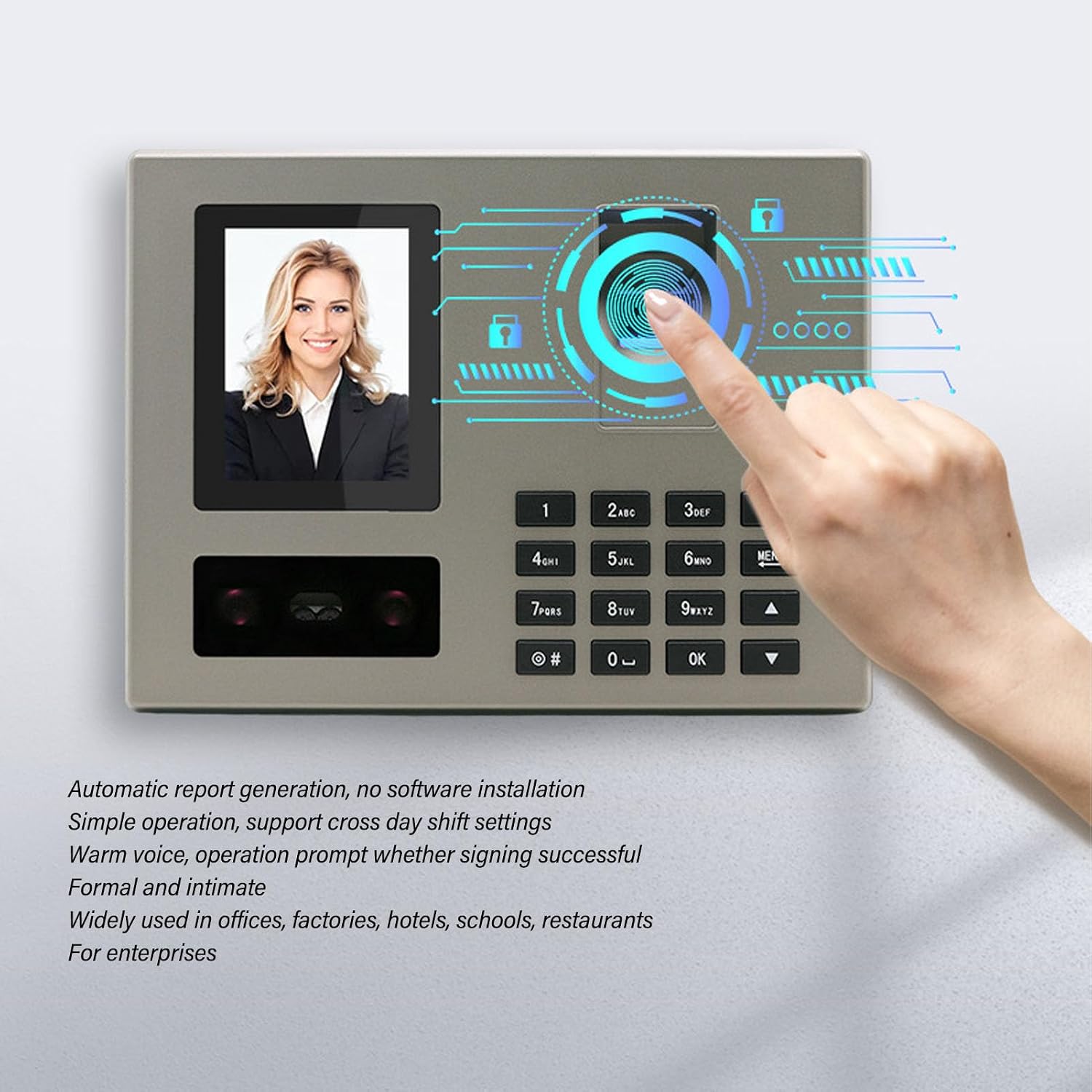 PenRux Face Recognition & Fingerprint Biometric Time Attendance Machine ...
