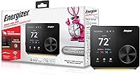 Energizer Smart Wi-Fi Thermostat: 3.5" Color Touchscreen, Alexa/Google Compatible, 7-Day Programmable, Dual-Band, Night Light