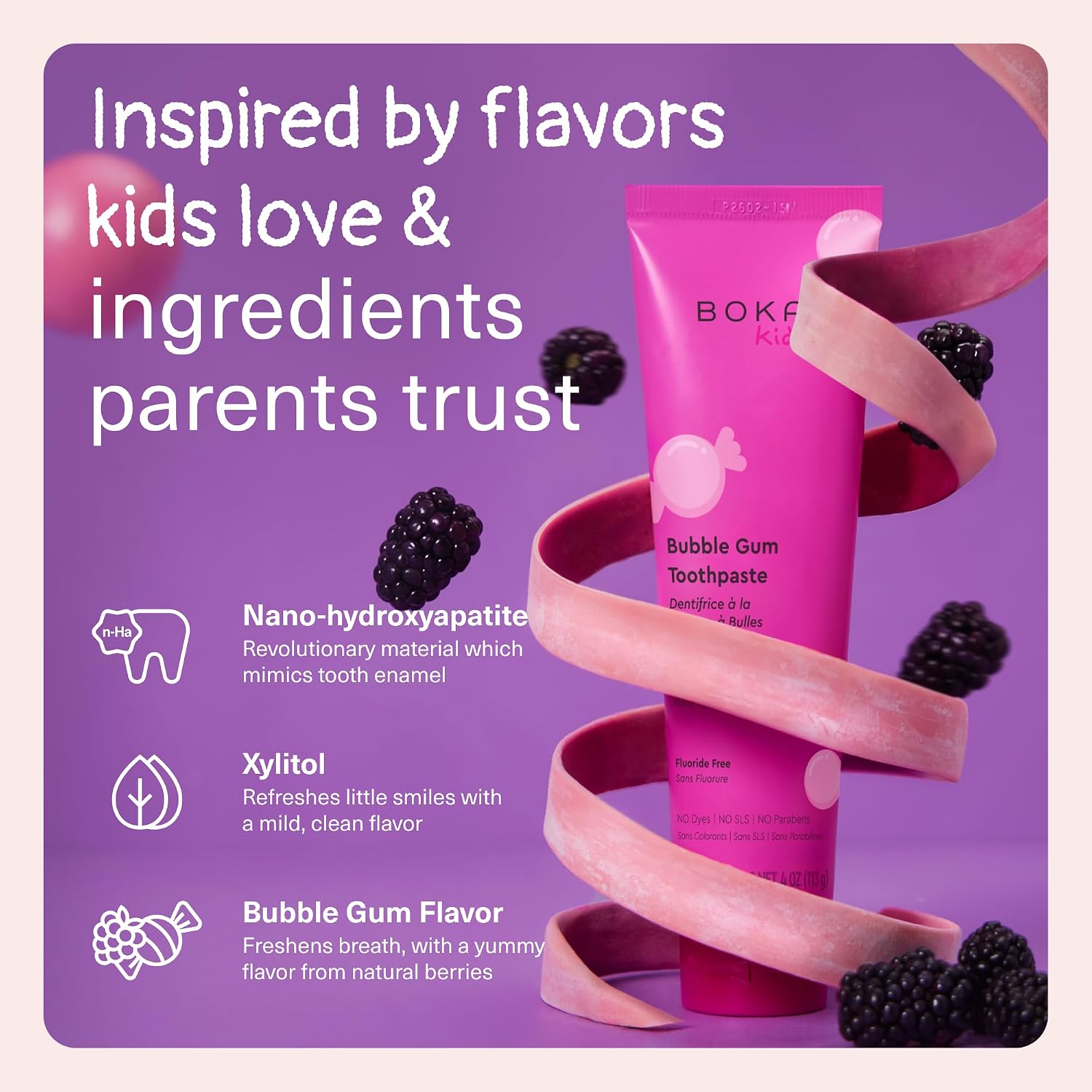Boka Toothpaste - Nano Hydroxyapatite Toothpaste, Fluoride Free Toothpaste image 2