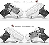 Vista 8 de Amberide Ruger LCP 380 IWB Holster, Kydex Concealed Carry Holster for Ruger LCP .380, No Optic/No Laser, Posi-Click Retention, Sweat Guard