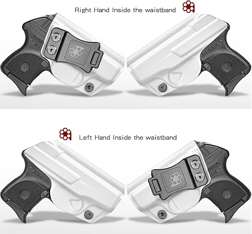 Miniatura 11 de Amberide Ruger LCP .380 IWB Holster,Tough Kydex–Boltaron Inside Waistband Holster Fit Ruger LCP 380 Auto Pistol,Defined Retention Click,0–30°Cant