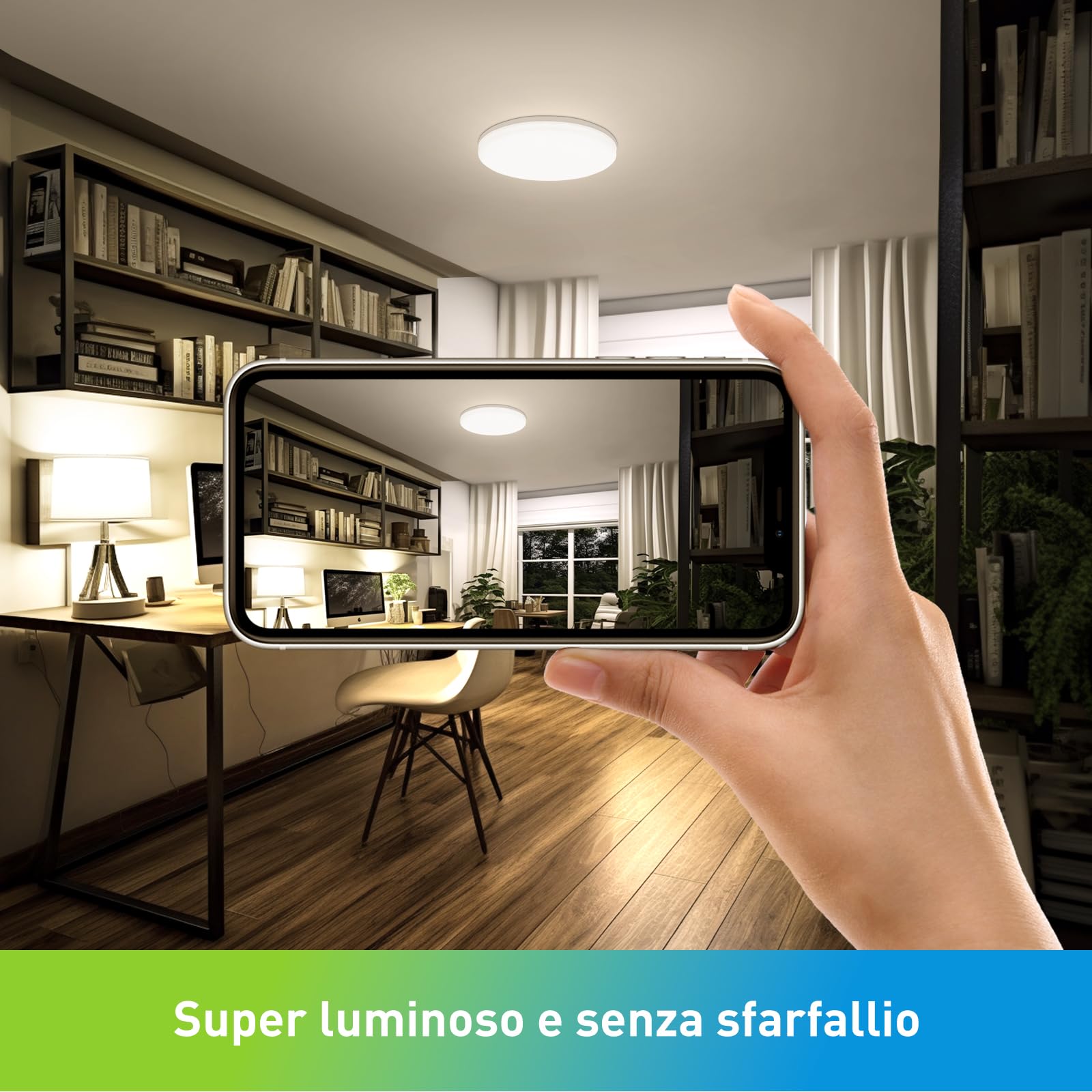 Yafido LED Plafoniera 48W Ultra magro UFO Pannello LED Rotondo Bianca Naturale 4000K 4320LM Lampada da Soffitto per Soggiorno Camera da letto Bagno Cucina Corridoio e Balcone Ø30cm