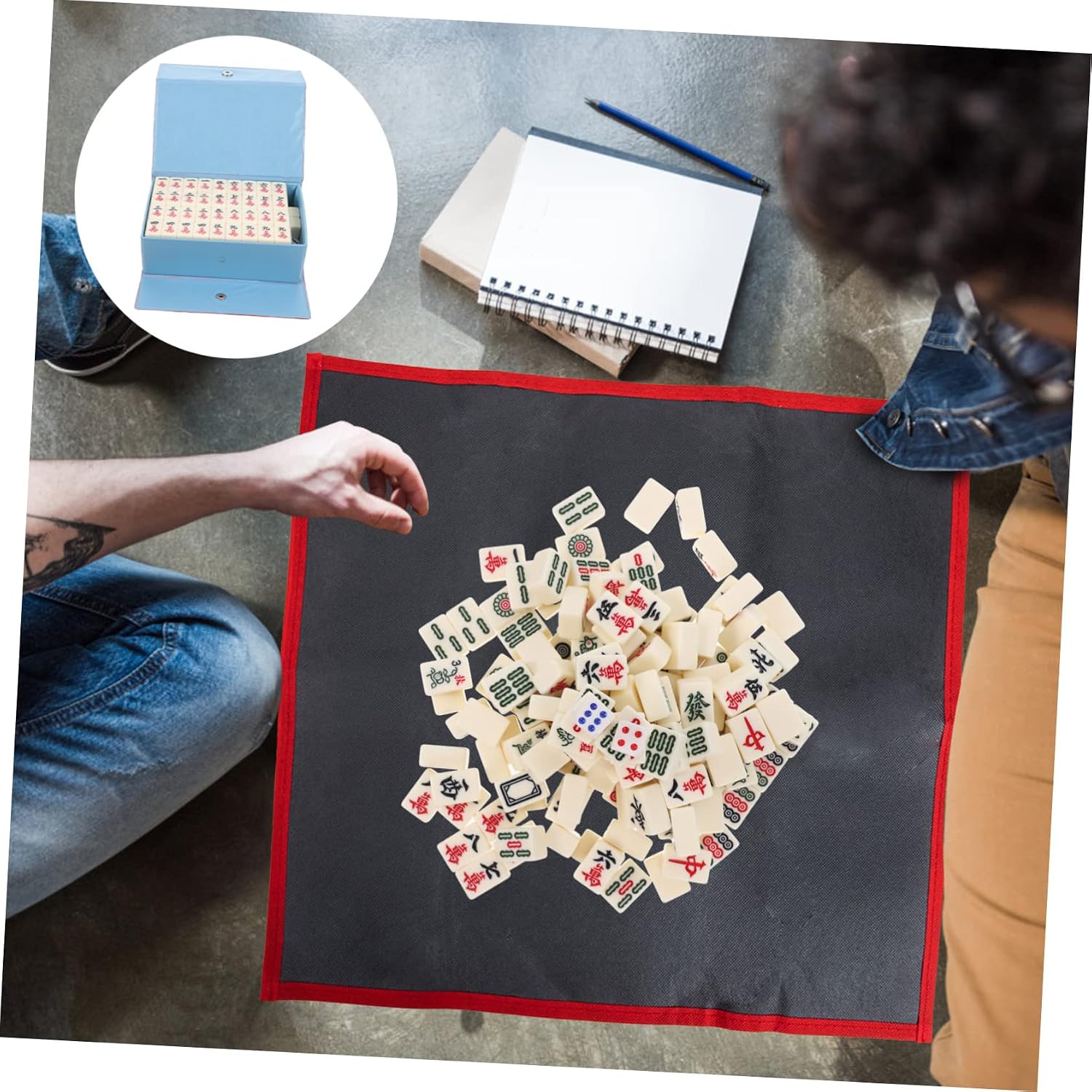 1set Mini Mahjong Game Portable Travel Mahjong Family Gatherings and Parties Compact and Lightweight Design Travel Game