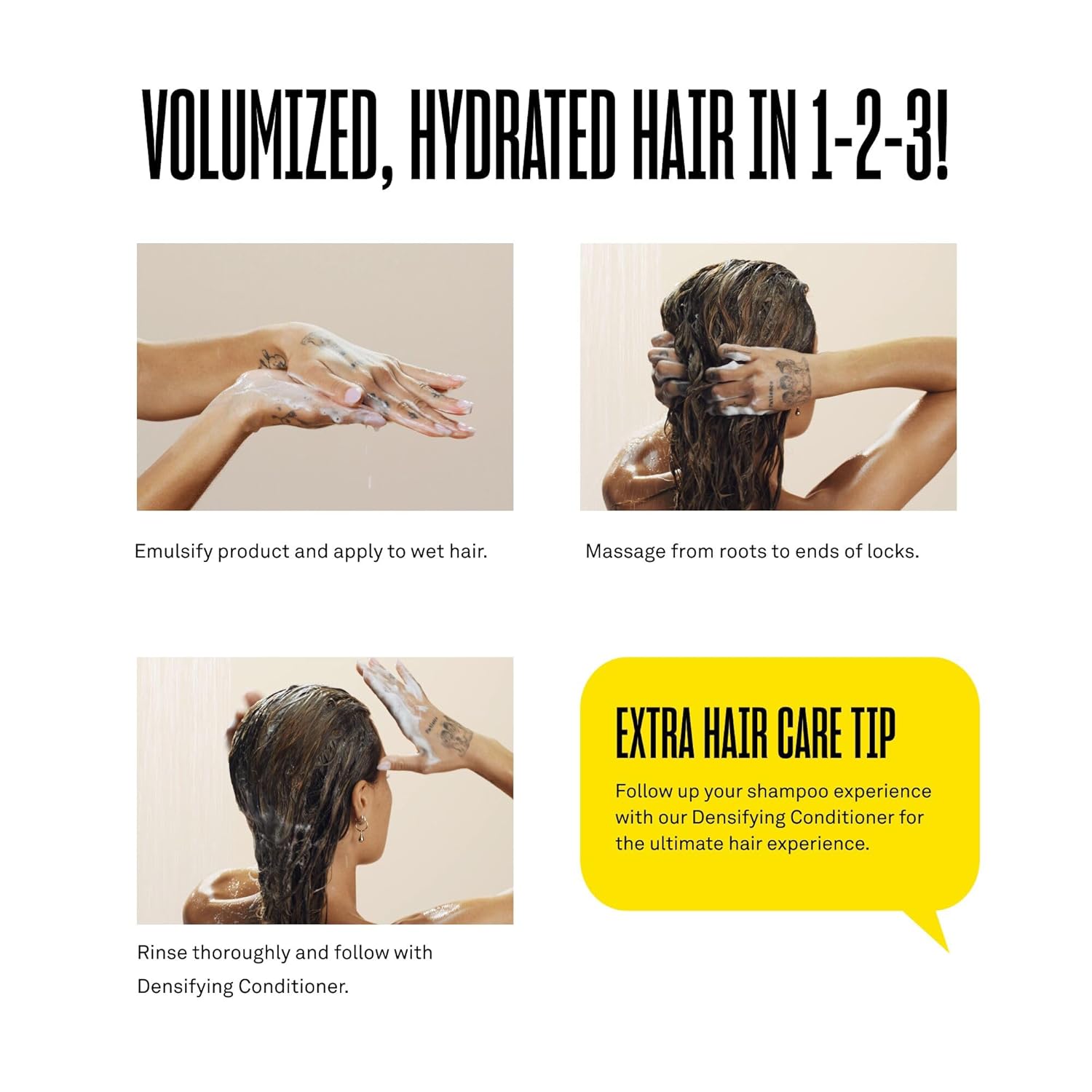 Babe Original Densifying Shampoo & Conditioner Volumizing Conditioner for Fine or Dry/Damaged Hair | Aloe Vera, Ceramides, Rice Protein for Fuller + Hydrated Hair | Cruelty-Free and Vegan - Image 4