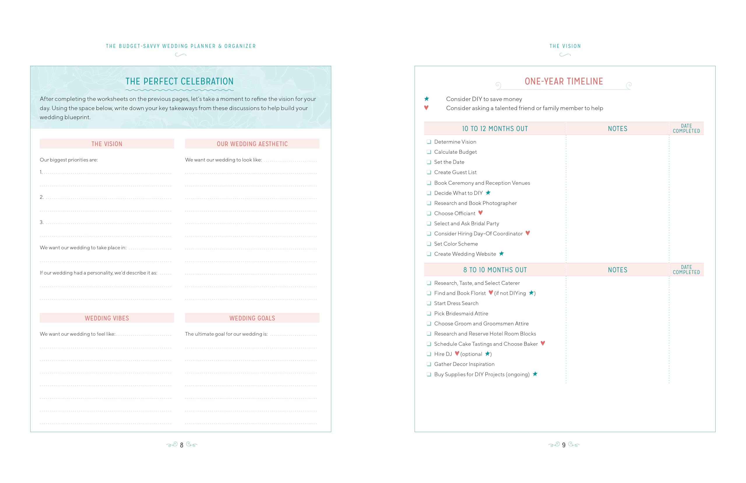 The Budget-Savvy Wedding Planner & Organizer (Binder Edition): Checklists, Worksheets, and Essential Tools to Plan the Perfect Wedding on a Small Budget