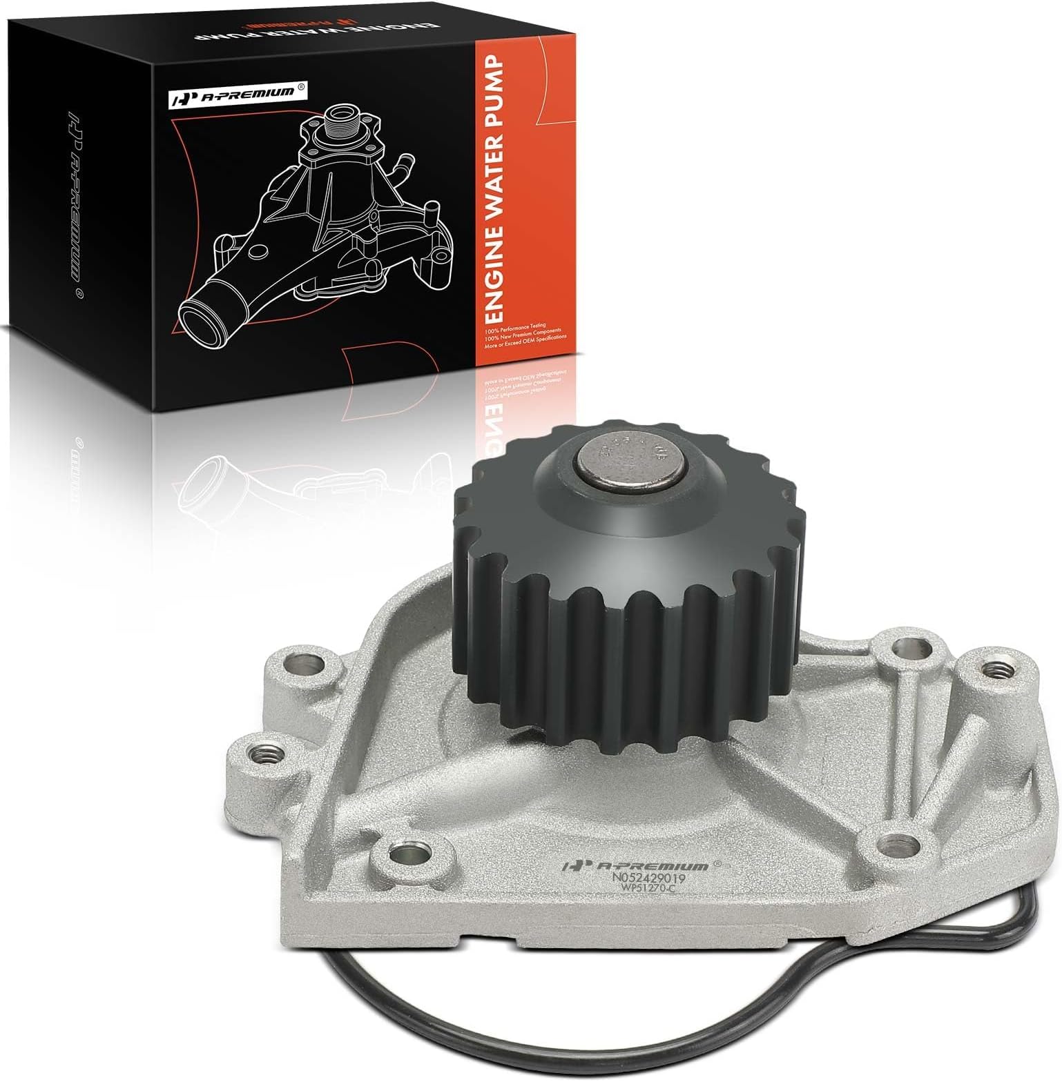 A-Premium Engine Water Pump with Gasket Compatible with Acura Integra 1990-1995 1.8L, Replaces for 19222PR4003, 19200PR4013